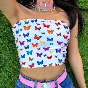 Butterfly tubetop tube top